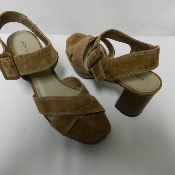 Donald Pliner Genisp Suede platform heels sandals w/ Buckle Women Size Sz 8.5 M - Picture 10 of 13